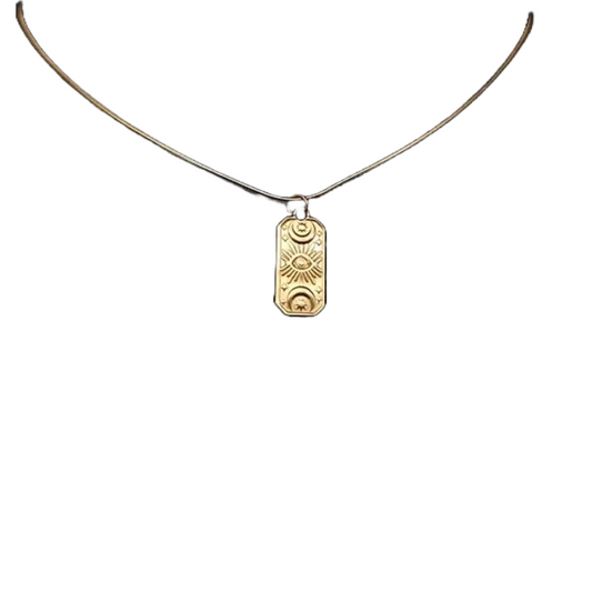 Collana Carta dei tarocchi Sole